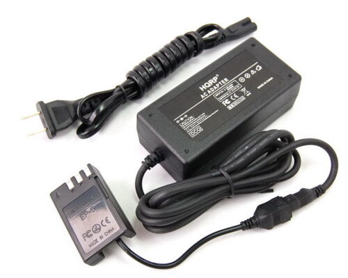 AC Power Adapter + DC Coupler Replacement for Nikon D3000 D5000 Digital Camera - Afbeelding 1 van 4