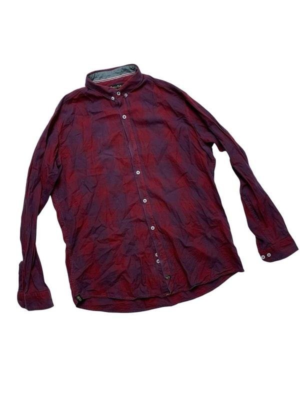 Men Massimo Dutti Shirt Burgundy Cotton 40 /L / 48 image 4