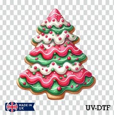 Christmas Tree UV DTF Sticker - Glass Laptop Tumbler Wall Cup na400