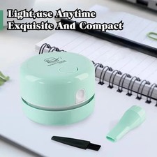 Mini Portable Desktop Vacuum Cleaner USB Rechargeable Silent Dust Cleaner for Of