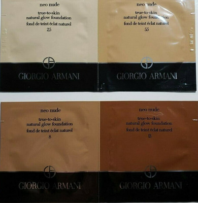 Giorgio Armani Neo Nude foundation natural glow 2.5 5.5 8 13 Make up 4 Nuancen 