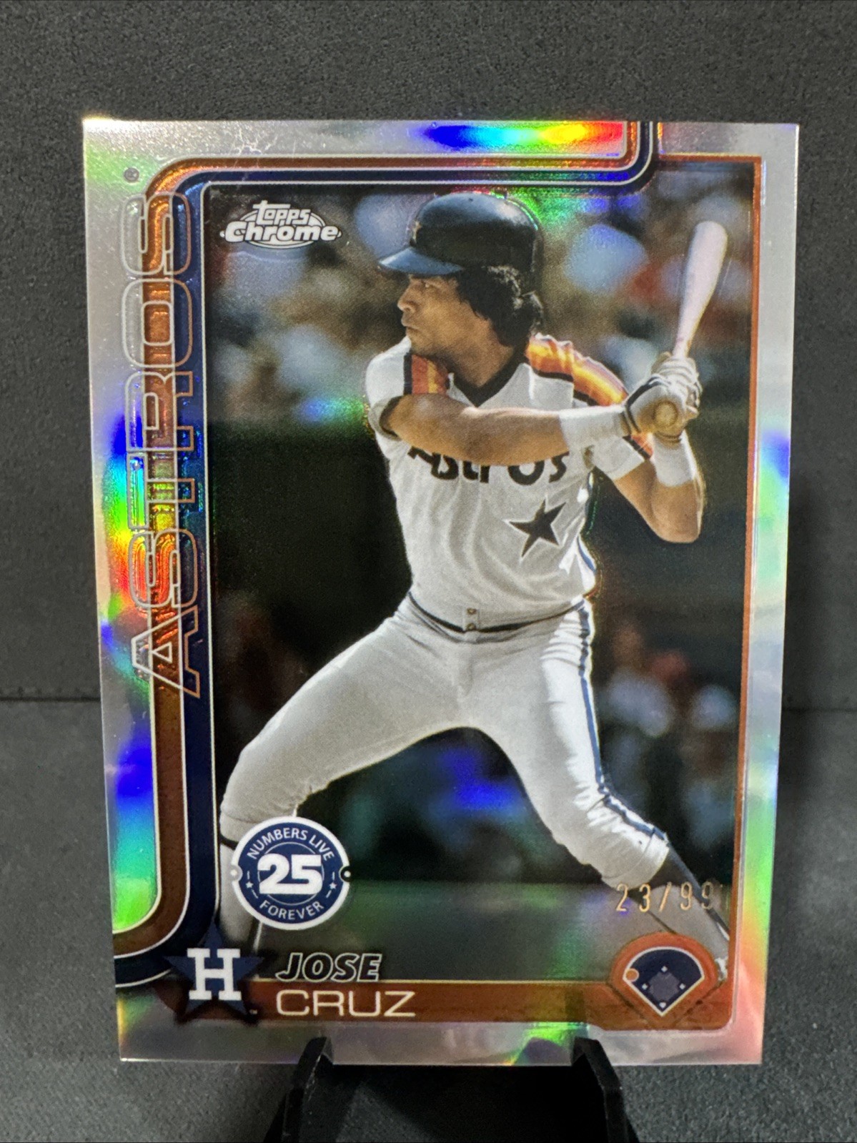 2025 Topps Chrome #NLF-2 Jose Cruz Numbers Live Forever 23/99 SSP  Astros
