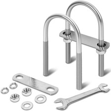 2 Sets M10 U Bolts 2-12 Inch Wide 38 X 2-12w X 5 L 304 Stainless Steel U