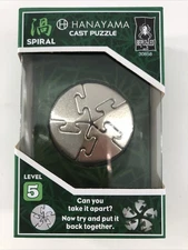 SPIRAL Hanayama Cast Metal Brain Teaser Puzzle (Level 5) Bepuzzled 30858