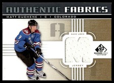 2011-12 SP Game Used Authentic Fabrics Jersey Matt Duchene #AF-MD