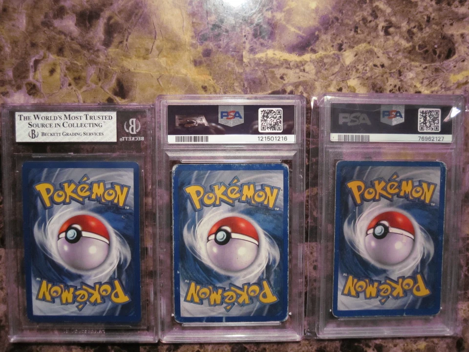 1999 Charizard #4  Shadowless Holo BGS 7,PSA 3,PSA 1 Base Set - Image 4 of 4