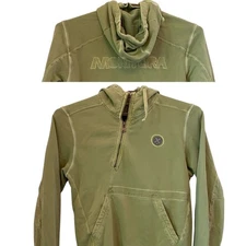 Montura Pullover Hoodie 1/4 Zip Athleisure Outdoor Activewear Green Small READ