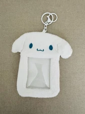 SANRIO CINNAMOROLL - fluffy cute photo holder keychain - NEW