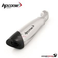 Scarico HpCorse Evoxtreme alto acciaio satinato racing Ducati Hypermotard 939