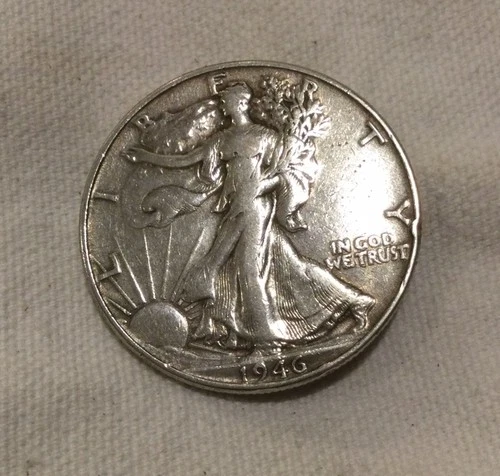 1946 Walking Liberty Half Dollar – 90% Silver – XF Circulated