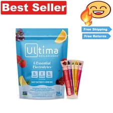 Electrolyte Powder Stickpacks - 6 Essential Electrolytes, Sugar-Free, 20 Count