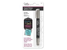 Multicraft Chalk Writer Wet Erasable Marker Silver, Mess Free Multi Surface