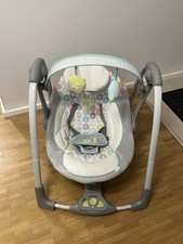 Kinderwagen mit Babywippe Elektrisch Schaukel Musik Babywippe Wiege Babywiege
