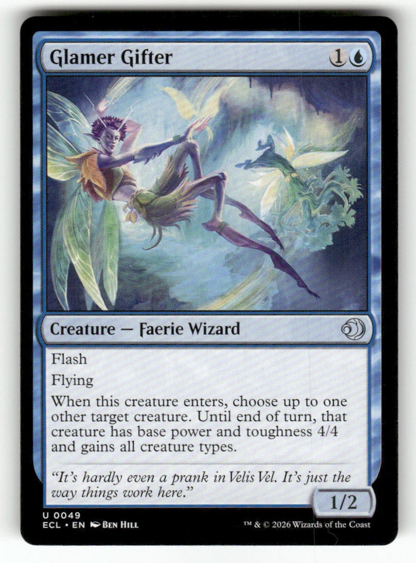 Glamer Gifter 49 Uncommon Lorwyn Eclipsed Magic: The Gathering Near Mint