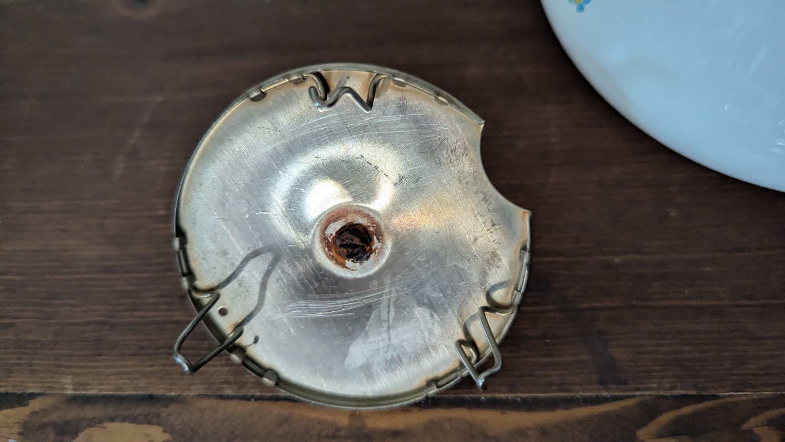 VTG Corning Ware WILDFLOWER P-104 6 Cup Floral Tea Pot Kettle Metal Lid