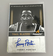 Panini 2013-14 Pinnacle Autographs Terry Porter Trail Blazers #180