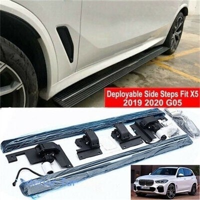 Fits for BMW X5 G05 2019-2024 Deployable Electric Running Board Side Pedal Steps