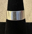 Sterling Silver Vtg Wide Cigar Band Ring Size 8