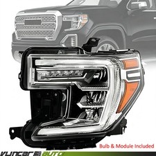 For Gmc Sierra 1500 2019-2022 Full Led Headlight Assembly Led Signal Left Driver For Gmc Sierra 1500 2019-2022 Full Led Headlight Assembly Led Signal Left Driver