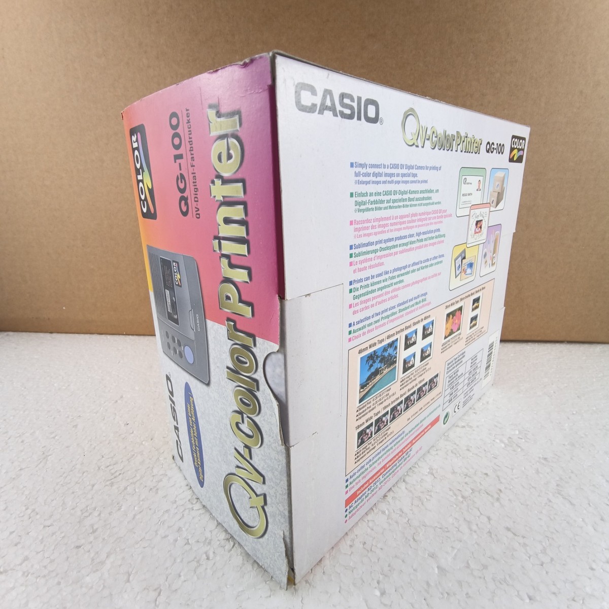 Casio QV-Color Printer QG-100 Vintage Digital Camera Photo Label
