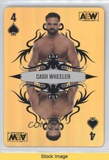 2023 Upper Deck AEW All Elite Wrestling Gold Cash Wheeler 4 of Spades READ 0nr3