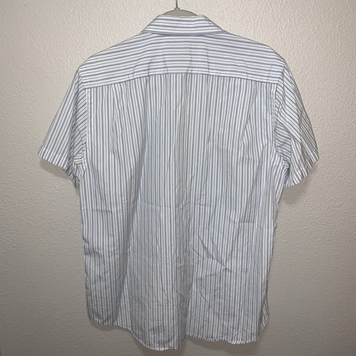 Abercrombie And Fitch Men’s Button Down Shirt Size XL Blue/White Stripes - Picture 3 of 5