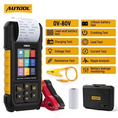 Car Battery Tester Lithium Lead-acid Battery Tester 6V 12V 24V 36V 48V 52V 60V 