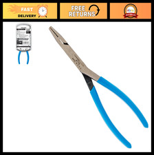 8-inch Flat Nose Pliers - Duckbill Jaw Extra Long Nose Crosshatch Teeth High