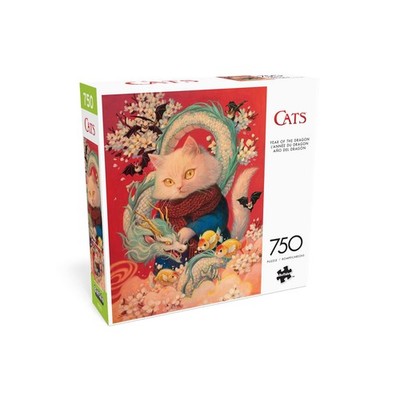 Buffalo Games Cats Year Of The Dragon 750 Pc Puzzle