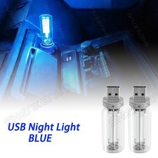 Blue USB Car LED Lighting Retro Auto Mood Lamp Night Lamps USB Touch Night Light