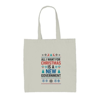Weihnachten neue Regierung - Canvas Beuteltasche Tasche - Farage Reform Labour Tory Abstimmung