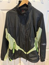 Jordan 23 Engineered Men's Woven Windbreaker Jacket Black Volt Full Zip L RARE