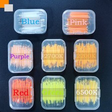 5 100PCS Per Box 3V 38mm LED Filament Multicolour COB Edison Bulb Lamp Incandesc