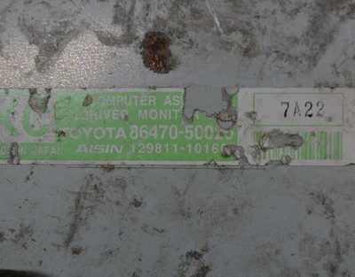 LEXUS LS460 4.6 Benzintreibermonitor Computer Assy 86470-50020 XF40 2007