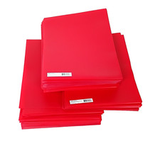 Office Depot 2 Pocket Letter Size Folder Red 991-502 LOT OF 47