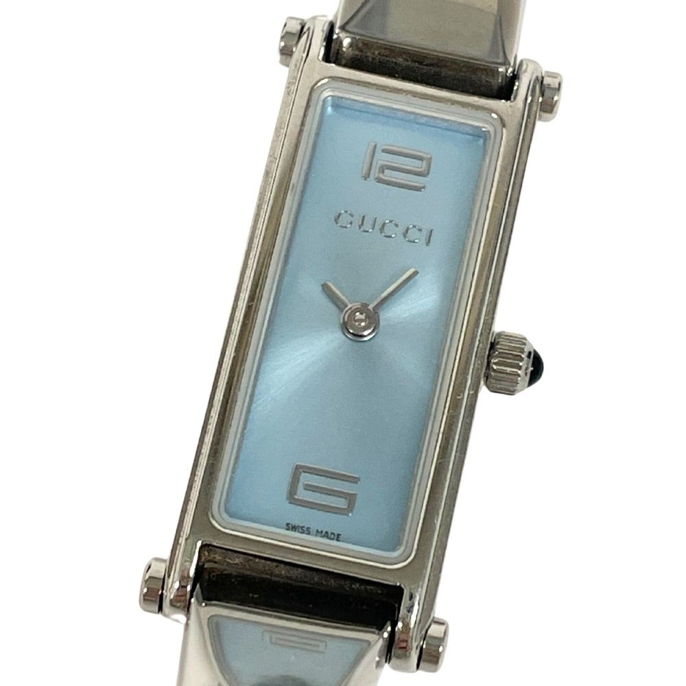 GUCCI 1500L stainless steel ladies quartz bangle watch C412 genuine