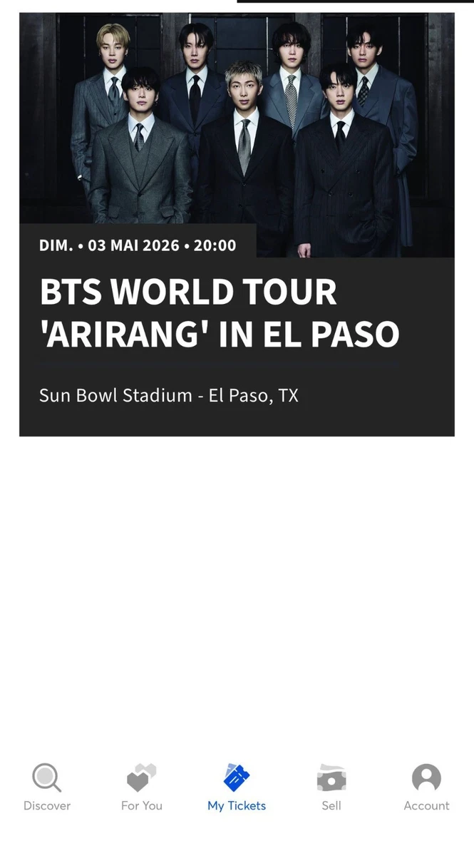 El Paso TX Concert Tickets for sale - eBay