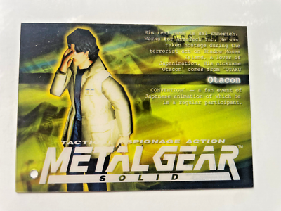 Metal Gear Solid #75 - Otacon Konami Tradind Card 1998 CC-HE-3201