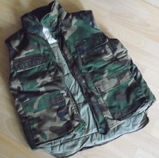 WESTE US VEST MILITÄR ARME SURVIVAL M-89 ANGELN JAGEN TARNUNG SCHUTZ Gr.S