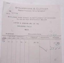1927 Lamson Goodnow Strawbridge Clothier Philadelphia PA  Ephemera L903G