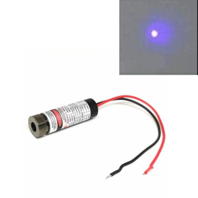 Focusable 405nm 20mw 3-5V Violet Blue Laser Dot Diode Module w/Driver in 13x42mm