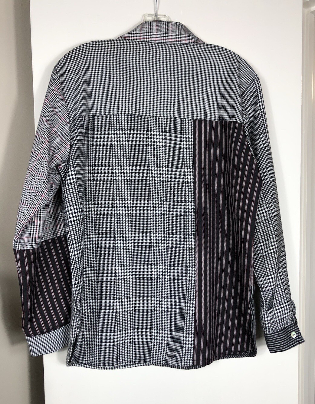Coldwater Creek Flannel Patchwork Houndstooth Rel… - image 3