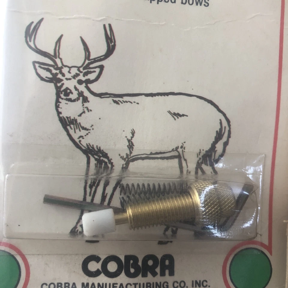 NEW ORIGINAL VINTAGE COBRA ARCHERY BRASS ARROW REST CUSHION PLUNGER USA MADE - Image 3 of 4