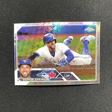 2023 Topps Chrome Logofractor George Springer #134 Toronto Blue Jays
