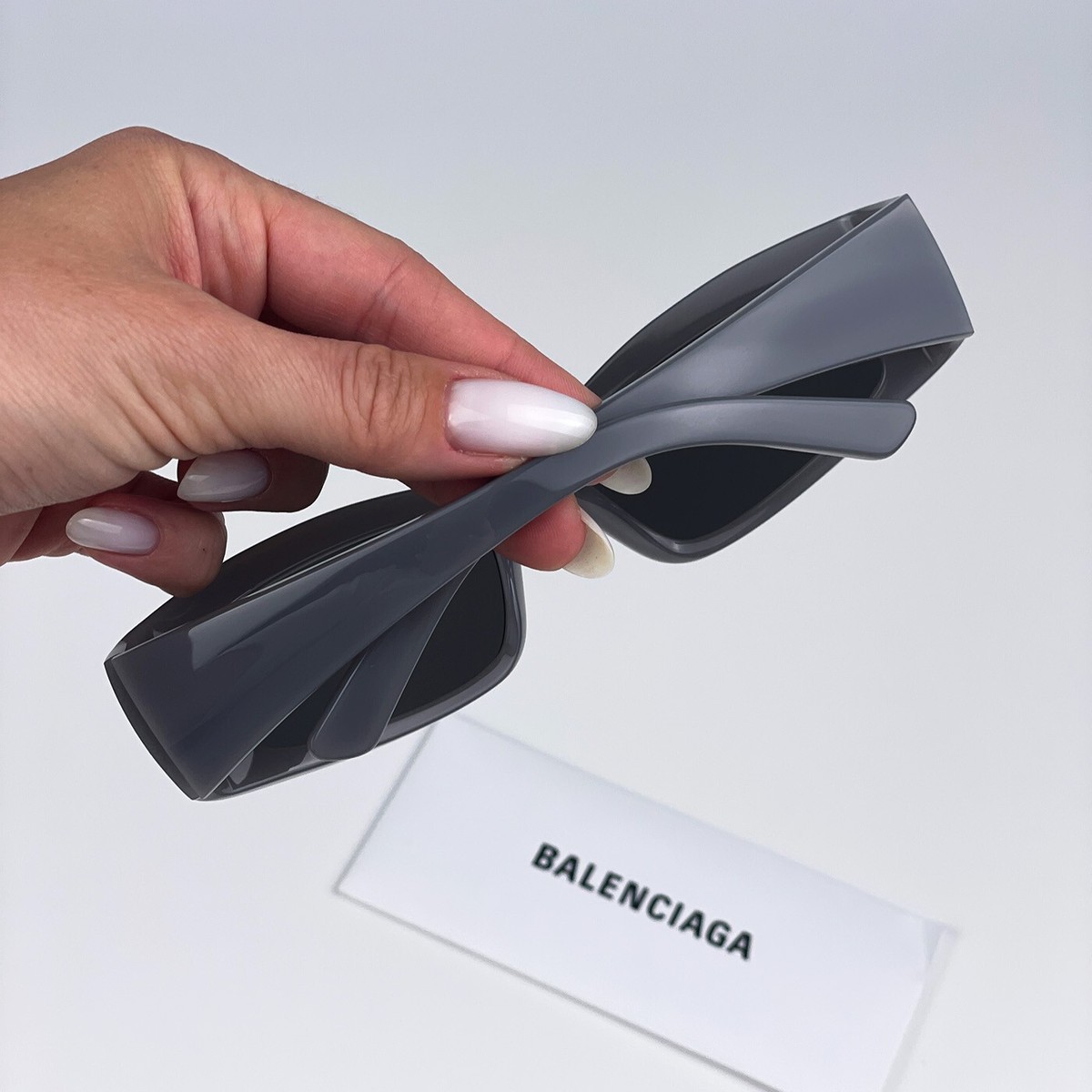 SALE! NEW Balenciaga BB0266S 003 Grey Rectangle Unisex Sunglasses Balenciaga Men AUTHENTIC Sunglasses Grey Rectangle BB0266S  main image 2