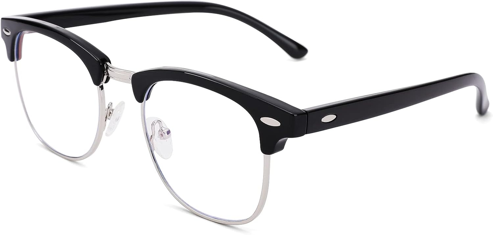 Blue Light Blocking Glasses Semi Rimless Frame Filter Blue Ray Computer Glasses