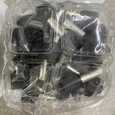 BM 00561 Insulated End Sleeve/Bootlace Lug, 2 X 6mm2/10 AWG, Black, 50 Pc's Pkt