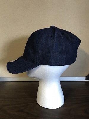NBA Golden State Warriors Mitchell & Ness Black Denim Dad Hat Cap Curry Klay New MITCHELL & NESS Golden State Warriors Denim NBA Strapback  main image 4