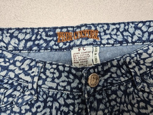 American Eagle Womens Size 6 (33x2) Denim Blue Shorts Stretch Shortie Floral - Picture 5 of 5