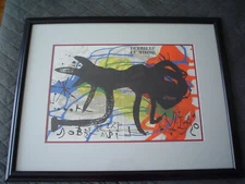 JOAN MIRO Original Lithograph From DLM 203 - Conservation Framed - Nice